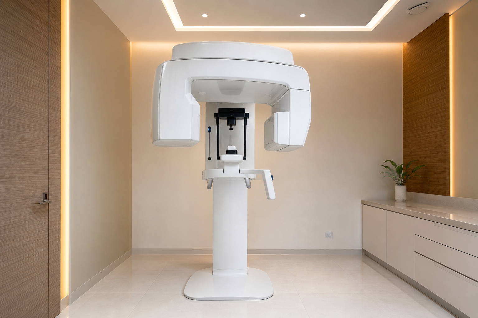 저선량 3D CT 장비가 있는 진단 공간